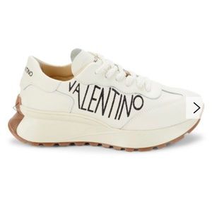 Valentino By Mario Valentino Reginal Logo Leather Sneakers
